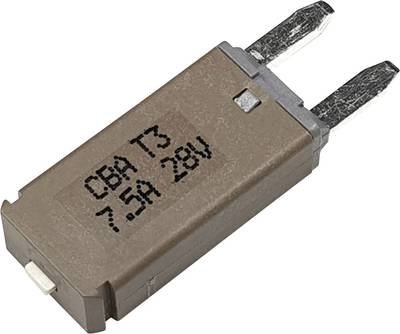 Hansor Circuit Breaker Mini, type 3. Manual Reset, 7,5A CBA3 Series 7,5A Sicherungsautomat Standard Flachsicherung 7.5 A