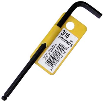 Llave hexagonal acodada "allen" en pulgadas y punta-bola - Rationalstock.es