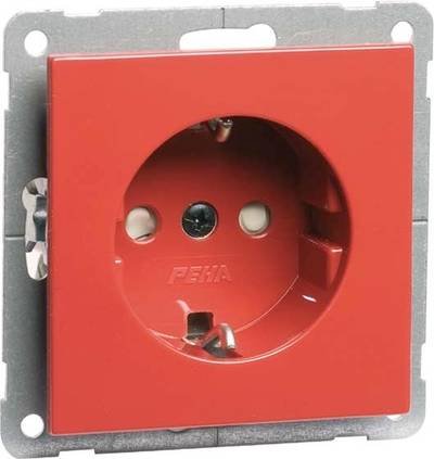 PEHA by Honeywell 1fach Einsatz Steckdose Rot 19021 1 St.