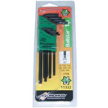 Juego de llaves acodadas torx® con punta-bola 8 piezas - Rationalstock.es