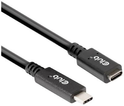 club3D USB-C® Kabel USB 3.2 Gen1 USB-C® Stecker, USB-C® Buchse 1.00 m Schwarz CAC-1531