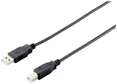 Equip USB-Kabel USB-A Stecker, USB-B Stecker 3.00 m Schwarz 128861