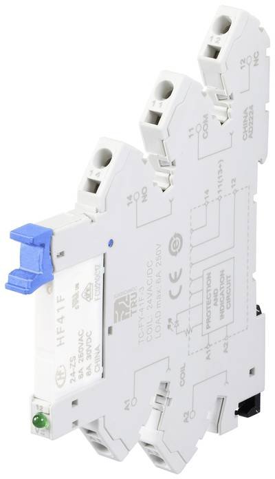 TRU COMPONENTS TC-FY-41F-3 24V Industrierelais Nennspannung: 24 V/AC, 24 V/DC Schaltstrom (max.): 6 A 1 Öffner, 1 Schlie
