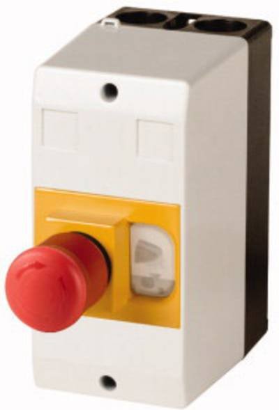 Eaton CI-PKZ01-PVT 281406 Leergehäuse Aufbau, mit NOT-Aus-Schalter (L x B x H) 80 x 97 x 160 mm Grau, Gelb, Rot, Schwarz