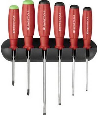 PB SwissTools PB Swisstools Schraubenzieher-Set PB 8245 Schlitz/Pz 6-teilig Schraubendreher-Set 6teilig Schlitz, Kreuzsc