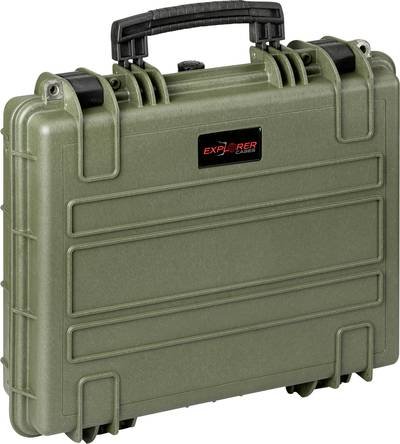 Explorer Cases Outdoor Koffer 4412HL.G green with pick & pluck foam (B x H x T) 45 x 35 x 13 cm Olivgrün 4412HL.G