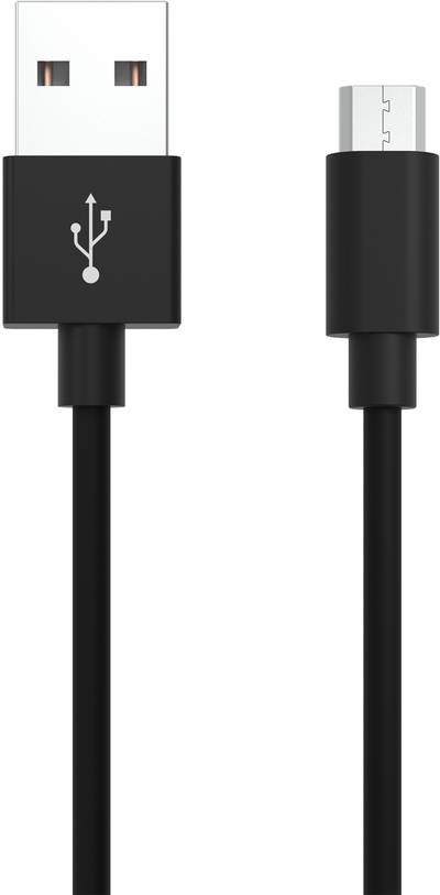 Ansmann USB-Kabel USB 2.0 USB-A Stecker, USB-Micro-B Stecker 2.00 m Schwarz Aluminium-Stecker, TPE-Mantel 1700-0077