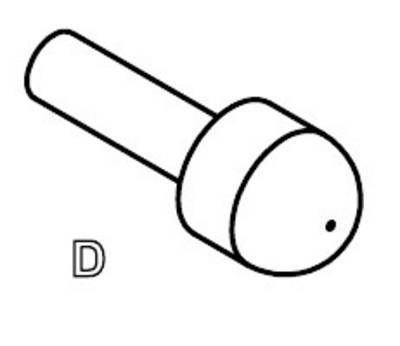PTR Hartmann 1015-D-0.7N-AU-0.65C Präzisionsprüfstift