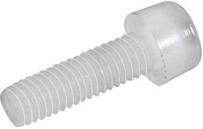 TOOLCRAFT 830279 Zylinderschrauben M3 10 mm Innensechskant DIN 912 Kunststoff, Polyamid 10 St.