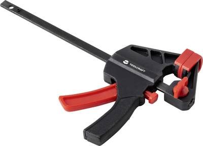 Einhandzwinge TOOLCRAFT TO-6743691 Spann-Weite (max.):100 mm Produktabmessung, Länge: 180 mm Ausladungs-Maße:35 mm