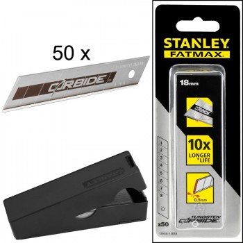Hoja de recambio (50 unidades ) de carburo de tungsteno para cutter de 18 mm carbide™ ref. stht8-11818