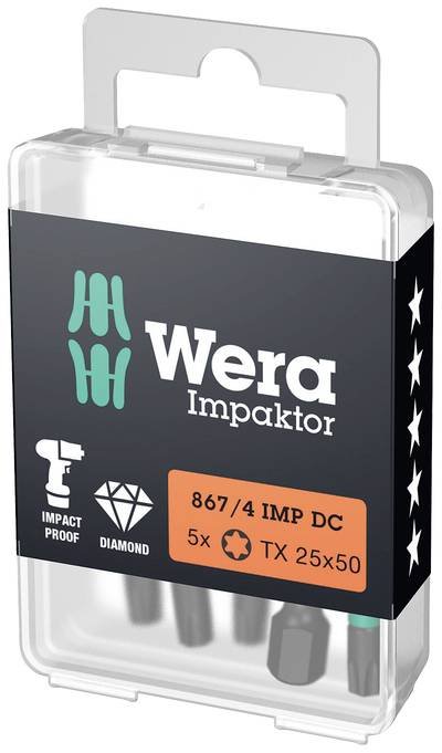 Wera 05057664001 Torx-Bit T 20 F 6.3 5 St.