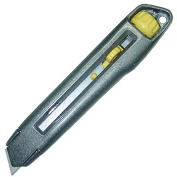 Cutter metálico interlock con hoja de 18 mm - Rationalstock.es