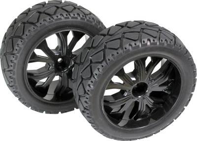 Absima 1:10 Buggy Kompletträder Tarmac forward 5-Speichen Schwarz 1 Paar