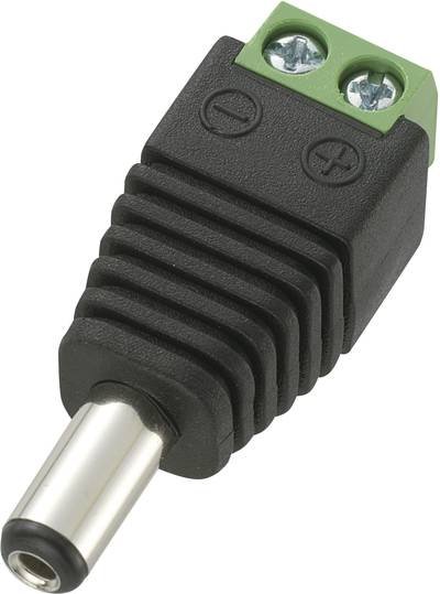 TRU COMPONENTS DC14-M Niedervolt-Steckverbinder Stecker, gerade 5.5 mm 2.1 mm 1 St.
