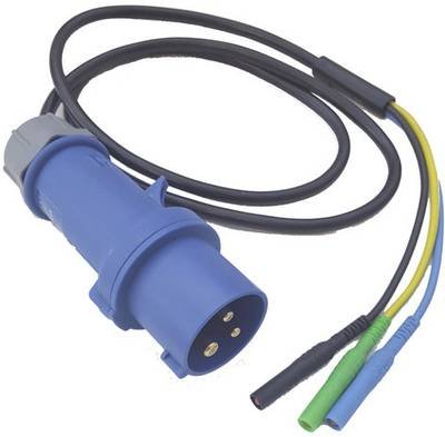 CEE-16A 3 Pol Messadapter (CEE 3 Pol Stecker mit 3 Anschlussleitungen)