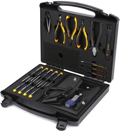 Bernstein Tools for Electronics Bernstein Werkzeugfabrik 2280 Werkzeugset ESD, Profi im Koffer 18teilig