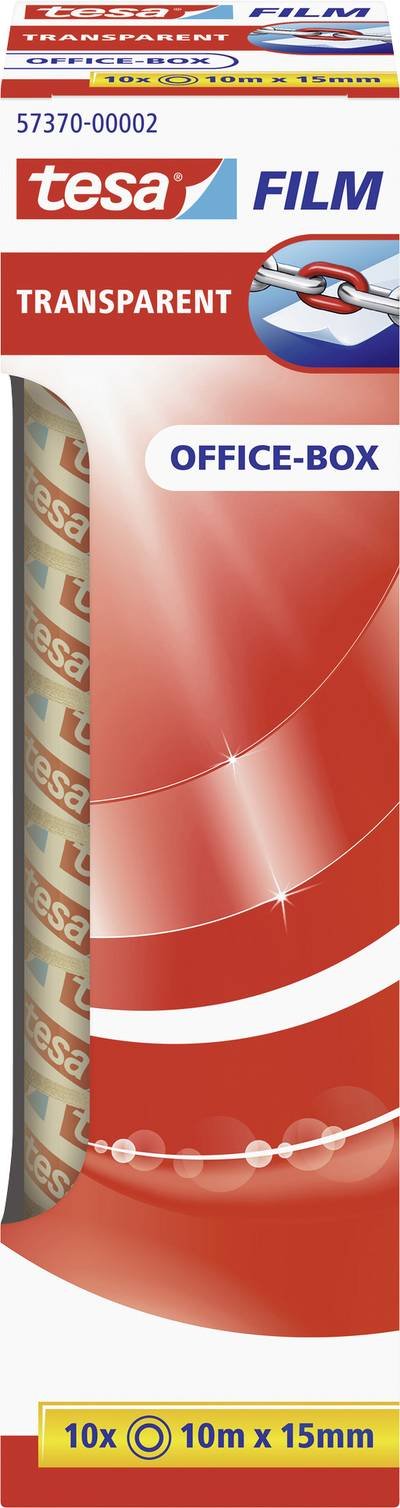 tesa OFFICE-BOX 57370-00002-11 tesafilm Transparent (L x B) 10 m x 15 mm 10 St.