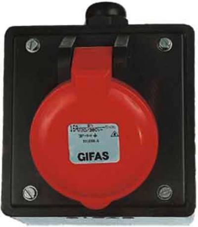 Gifas Electric 301658.E 101978 CEE Anbaudose 16 A 5polig 400 V 1 St.