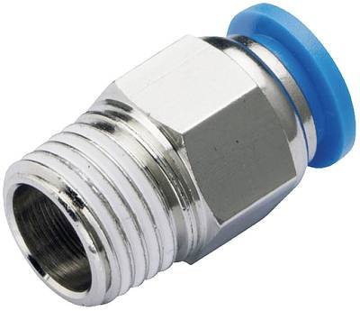 TRU COMPONENTS Gerade-Verbinder PC10-02 Rohr-Ø: 10 mm Gewinde-Maß: R1/4 1 St.