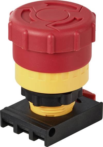 TRU COMPONENTS TC-12835272 ONPOW26-K-TSA Not-Halt-Pilzdrucktaster Knopf Rot 1 St.