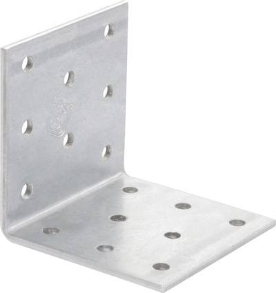 TOOLCRAFT Lochplattenwinkel 60 x 60 x 60 mm 60 mm Stahl 1 St.