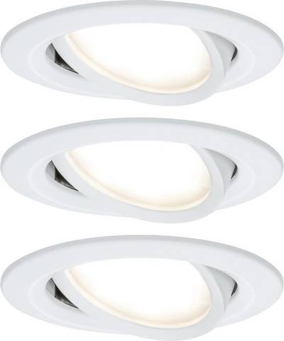 Paulmann 93449 Nova Einbauleuchte 3er Set LED LED 18 W Weiß (matt)