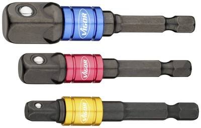 Vigor V7603/3 Steckschlüssel-Adapter-Set Antrieb 1/4" (6.3 mm) 1 Set