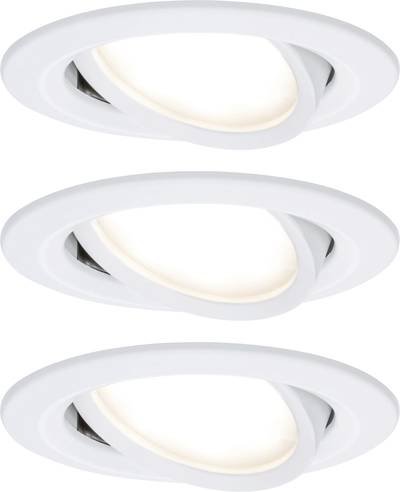 Paulmann 93485 Nova Einbauleuchte 3er Set LED LED 18 W Weiß (matt)