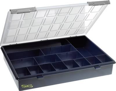 raaco Assorter 4-15 Sortimentskasten (L x B x H) 338 x 260 x 57 mm Anzahl Fächer: 15 feste Unterteilung Inhalt 1 St.