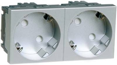 PEHA by Honeywell 1fach Einsatz Steckdose Aluminium 516611 1 St.