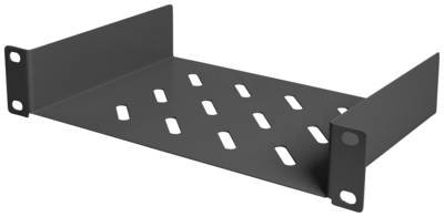 Digitus DN-10-TRAY-1-B 10 Zoll Netzwerkschrank-Geräteboden mit Lüftungsschlitzen, Perforiert Geeignet für Schranktiefe:
