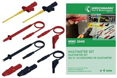 Hirschmann Test & Measurement MMS 2040 Sicherheits-Messleitungs-Set Lamellenstecker 4 mm Lamellenstecker 4 mm, Prüfspitz