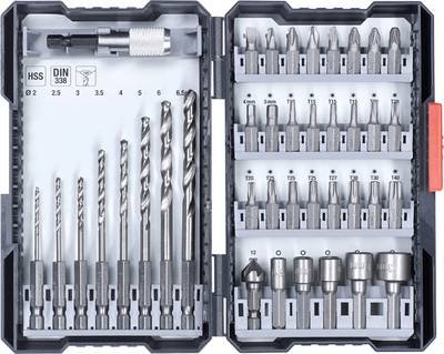 kwb 108910 39teilig Bohrer- und Bit-Sortiment Metall