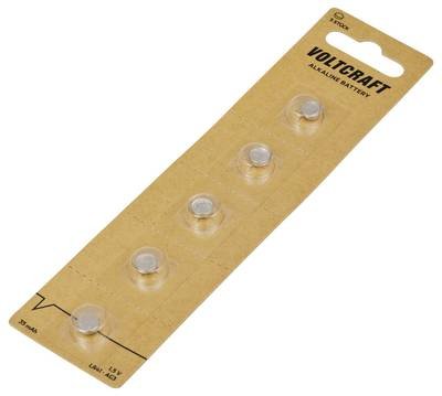VOLTCRAFT Knopfzelle LR 41 1.5 V 5 St. 35 mAh Alkali-Mangan AG3