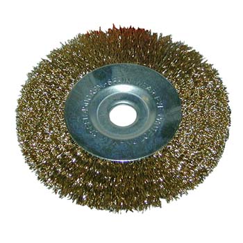 Cepillo de alambres ondulados