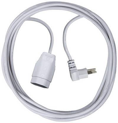 Brennenstuhl 1160262 Strom Verlängerungskabel Weiß 5 m H05VV-F 3G 1 mm²