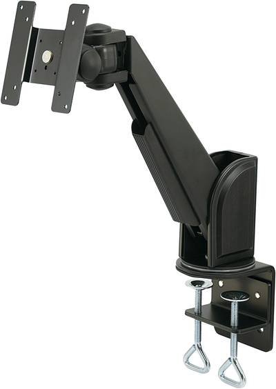 SpeaKa Professional Monitor-Tischhalterung SP-1664312 1 Display(s) 33,0 cm (13") - 55,9 cm (22") Schwarz Neigbar, Schwen