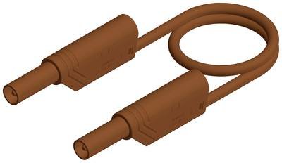 Hirschmann Test & Measurement MLS WS 50/2,5 Sicherheits-Messleitung Lamellenstecker 4 mm Lamellenstecker 4 mm 0.50 m Bra