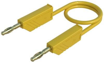 Hirschmann Test & Measurement MLN 50/2,5 GE Messleitung Lamellenstecker 4 mm Lamellenstecker 4 mm 0.50 m Gelb 1 St.
