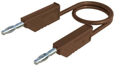 Hirschmann Test & Measurement MLN 50/2,5 BR Messleitung Lamellenstecker 4 mm Lamellenstecker 4 mm 0.50 m Braun 1 St.