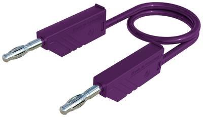 Hirschmann Test & Measurement MLN 25/2,5 VI Messleitung Lamellenstecker 4 mm Lamellenstecker 4 mm 25.00 cm Violett 1 St.