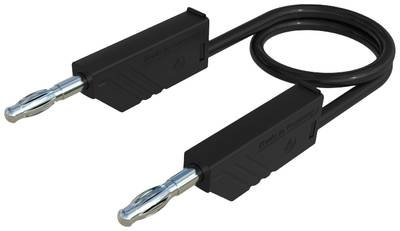 Hirschmann Test & Measurement MLN 25/2,5 SW Messleitung Lamellenstecker 4 mm Lamellenstecker 4 mm 25.00 cm Schwarz 1 St.