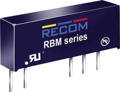 RECOM RBM-0505D DC/DC-Wandler, Print 5 V/DC 5 V/DC, -5 V/DC 100 mA 1 W Anzahl Ausgänge: 2 x Inhalt 1 St.