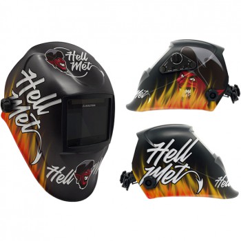 Pantalla de soldadura electrónica regulable mod. hellmet devil 06772 - Rationalstock.es