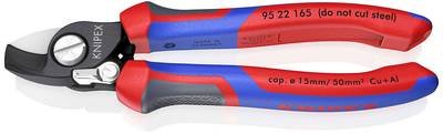Knipex neu 95 22 165 Kabelschere Geeignet für (Abisoliertechnik) Alu- und Kupferkabel, ein- und mehrdrähtig 15 mm 50 mm²