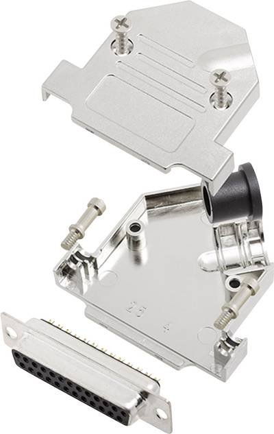 encitech D45NT25-M-DBS-K 6355-0072-23 D-SUB Buchsenleisten-Set 45 ° Polzahl: 25 Lötkelch 1 Set