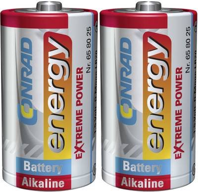 Conrad energy Extreme Power LR20 Mono (D)-Batterie Alkali-Mangan 1.5 V 2 St.