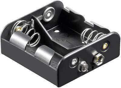 Goobay 11455 Batteriehalter 2x Baby (C) Druckknopfanschluss (L x B x H) 62.5 x 55.8 x 23.5 mm