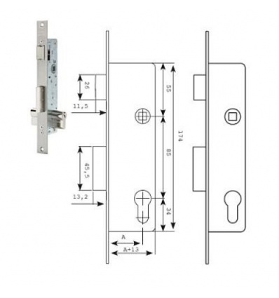 cerradura tesa 2210